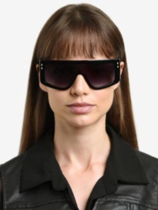 Isabel Marant IM 0155/S 07AP 9O Sunglasses White Shield Frame, Smoke Lenses main image 7